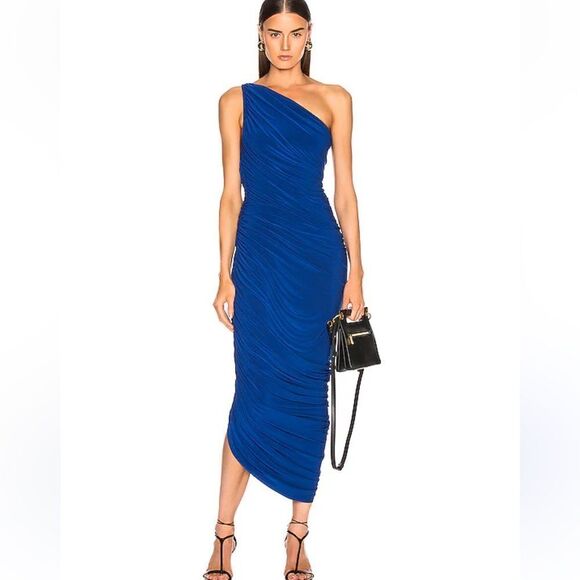 NWT NORMA KAMALI Diana Dress in Berry Blue Revolve Large - Picture 12 of 12